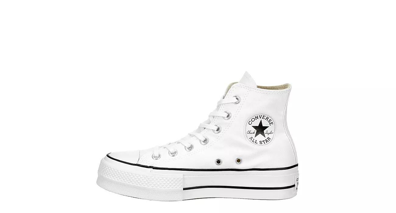 Converse Womens Chuck Taylor All Star High Top Platform Sneaker - White | Rack Room Shoes