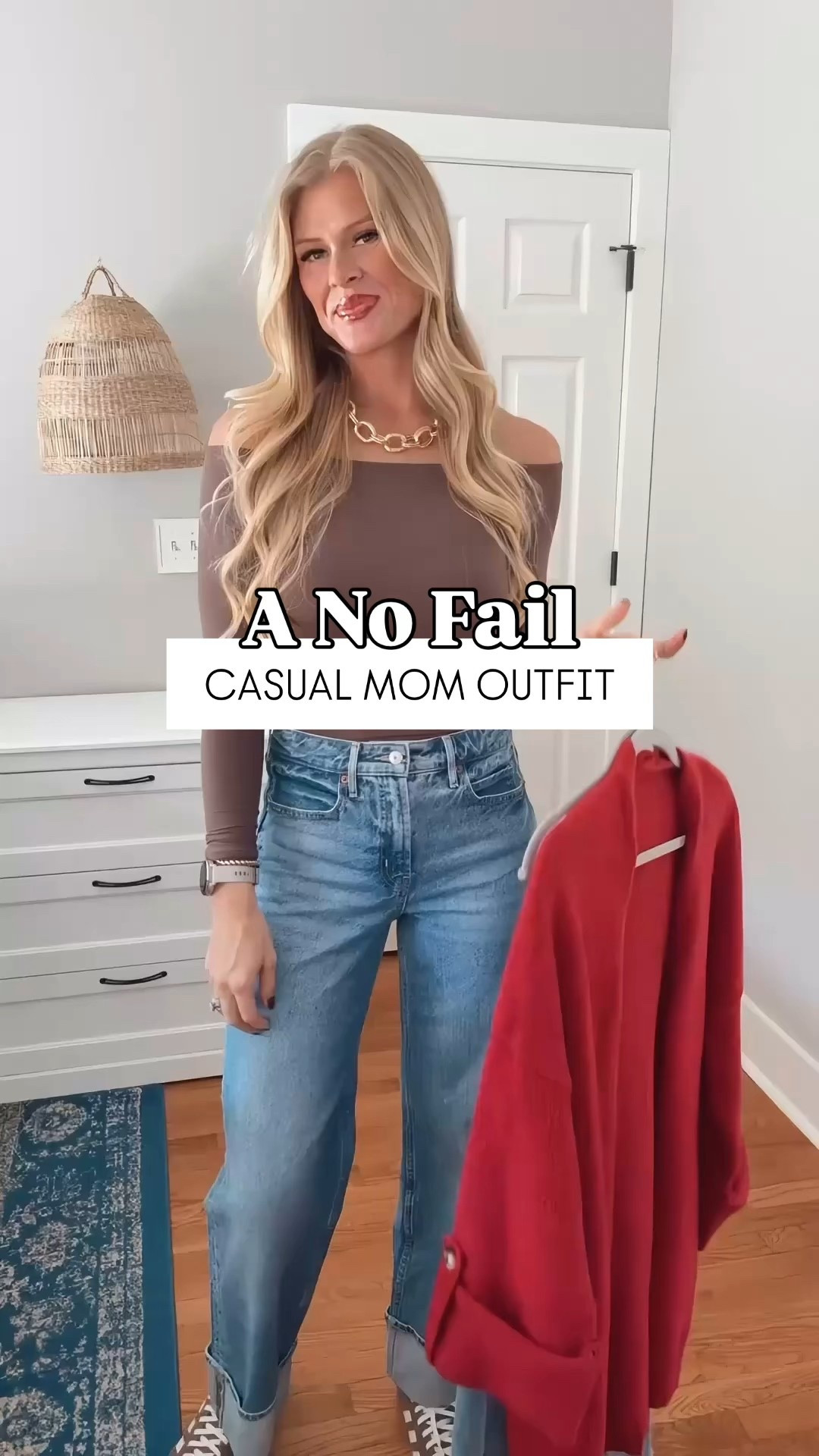 A no fail casual mom outfit to throw on and look put together! The cardigan is the most beautiful shade of burgundy 👏🏼

Wearing size small in the cardigan and top, size 26 in the jeans! 

#amazondeals #amazonmusthave #momstyle #winterstyle #winterfashion 

#LTKGiftGuide #LTKCyberWeek #LTKHoliday