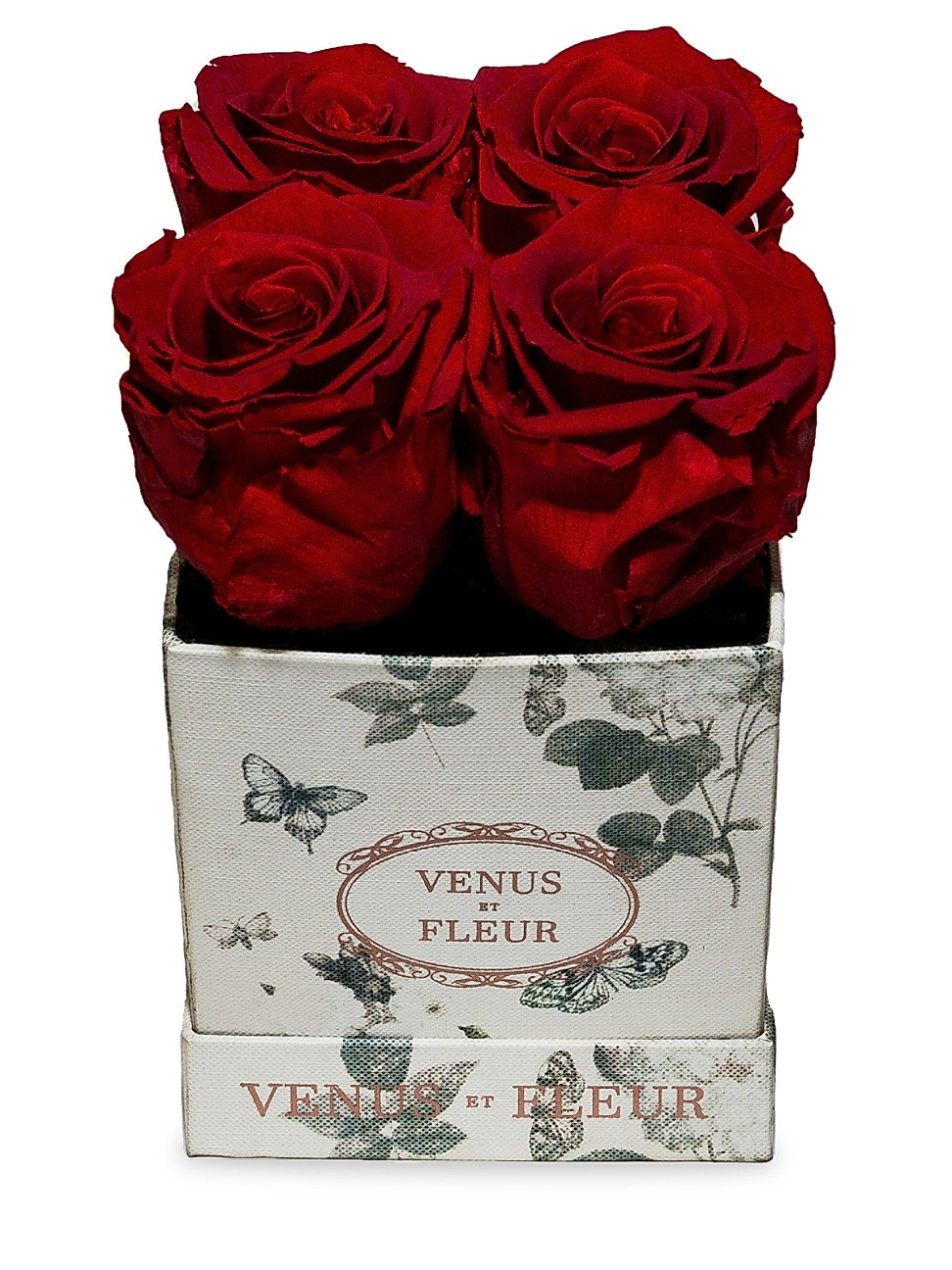 Butterfly-Print Eternity De Venus Le Petite Square Eternity - Red | Saks Fifth Avenue