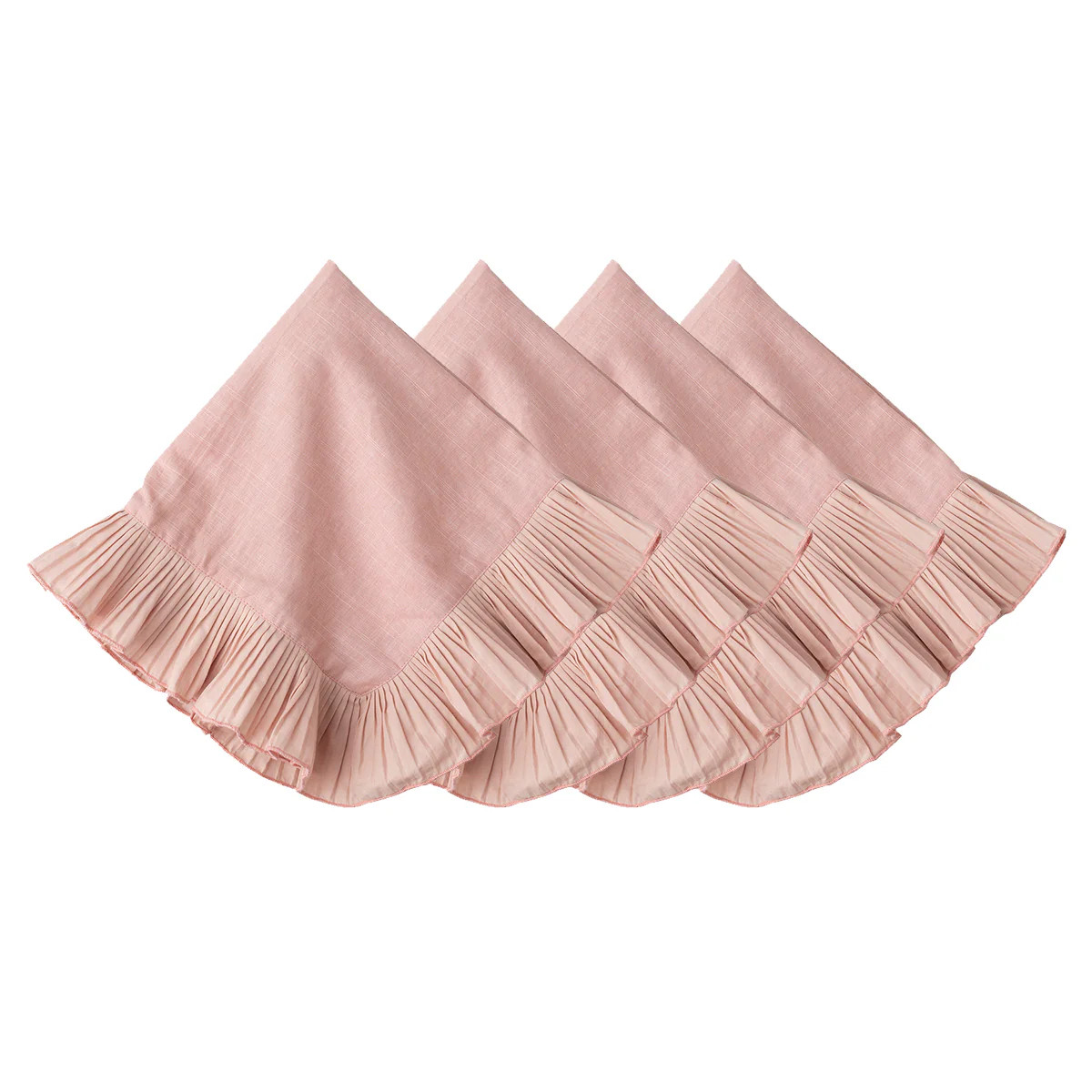 Mademoiselle Napkin in Petal Pink, Set of 4 | Over The Moon