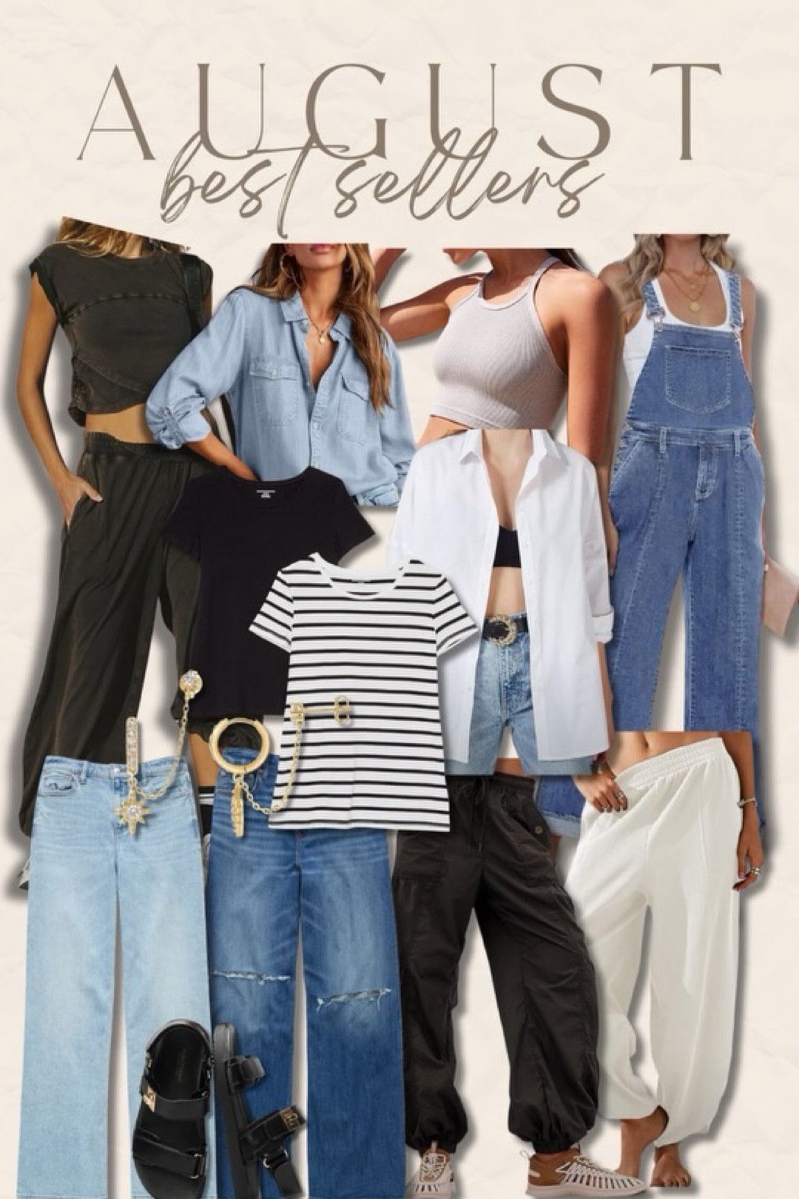 Free People set, size L, true to size // blue button up, size L, true to size // Free People tank, size M/L, true to size // Amazon overalls, size large, true to size // Amazon basic tees, size M, size down // white button up, size L, true to size // AE denim, size 10, size down one // Amazon cargos, size L, true to size // Amazon lounge pants, size XL, size UP // Amazon sandals, true to size 

#LTKFindsUnder50 #LTKMidsize #LTKFindsUnder100