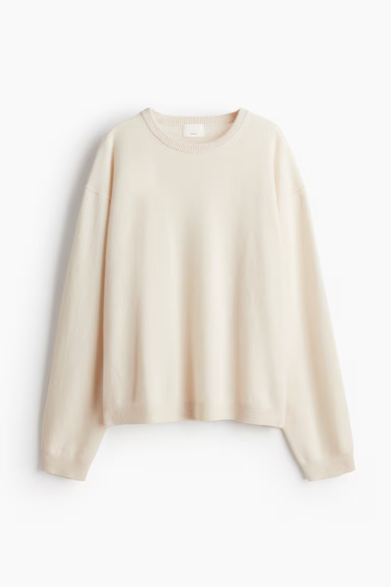Fine-knit cashmere jumper - Cream - Ladies | H&M GB | H&M (UK, MY, IN, SG, PH, TW, HK)