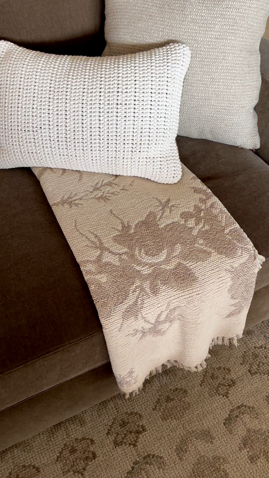 Lovely throw blanket adds a touch of soft floral pattern to a living room or bedroom. @Target 

#LTKdayinmylife #LTKHome #LTKSeasonal