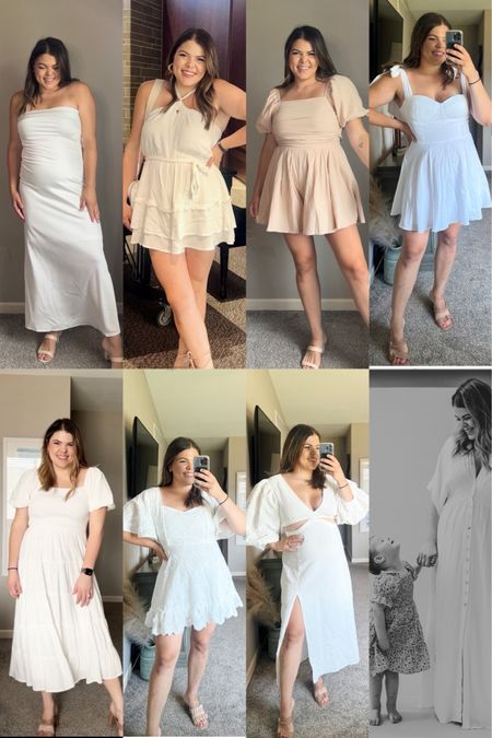 My favorite white dresses and white rompers for all of my midsize brides!

Bridal shower, bride, rehearsal dinner, engagement party, honeymoon, Amazon wedding, bachelorette party 

#LTKPlusSize #LTKMidsize #LTKWedding