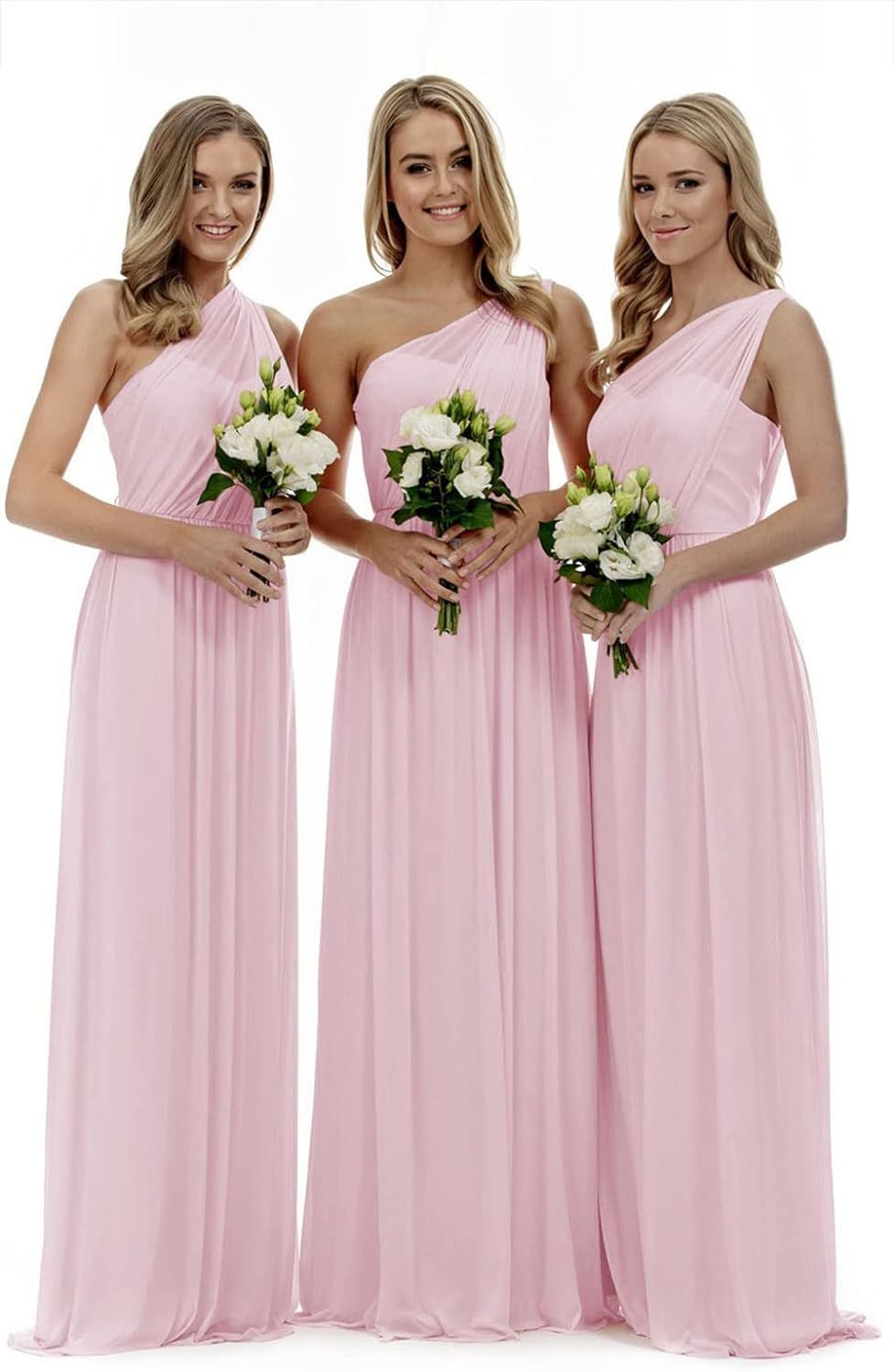Lecureler Long One Shoulder Prom Bridesmaid Dress | Amazon (UK)