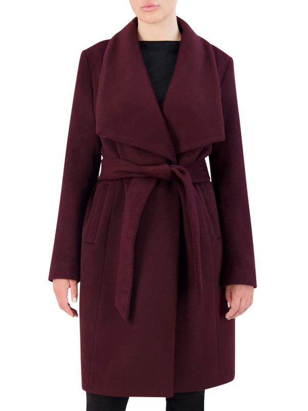 Slick Wrap Wool-Blend Coat | Saks Fifth Avenue OFF 5TH