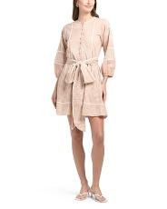 Jewel Neck Flounce Mini Dress | TJ Maxx