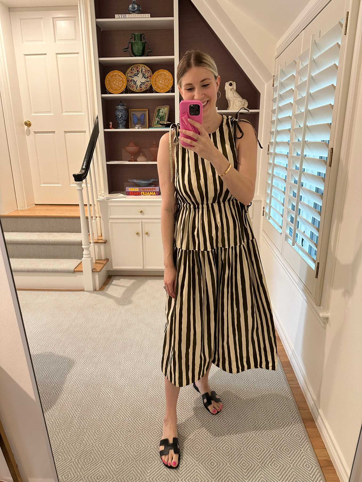 I love this dress for pre fall in Texas and it’s perfect postpartum! It would also be a great maternity look because it is elastic and shoulders and waist are adjustable- great for a bump or postpartum belly like me 😛 this will be so cute with ballet flats and a cardigan once it gets cooler to transition into cooler temps!

#LTKStyleTip #LTKBump