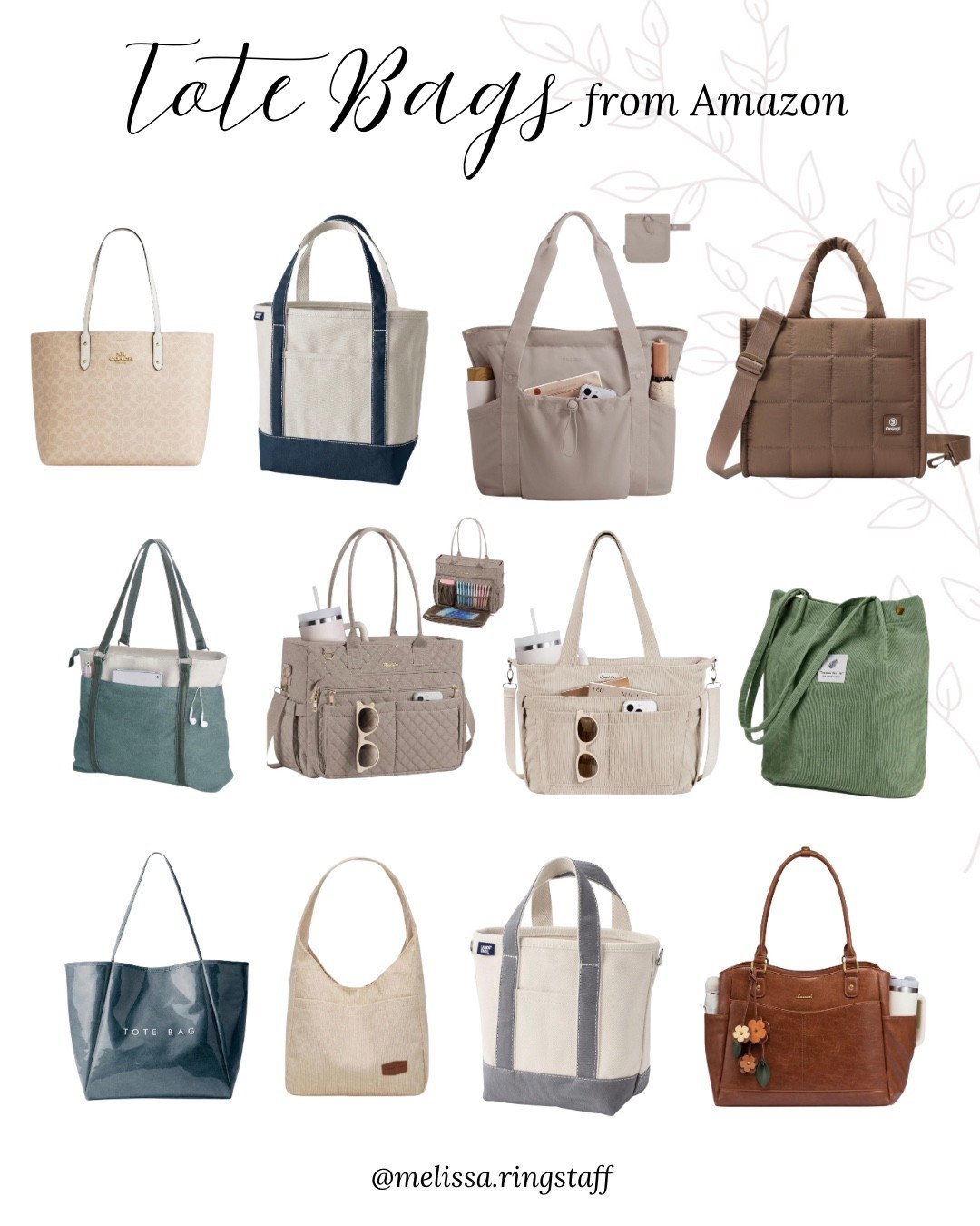 So many great tote bag options on Amazon! 

#LTKmomlife #LTKOver40 #LTKActive