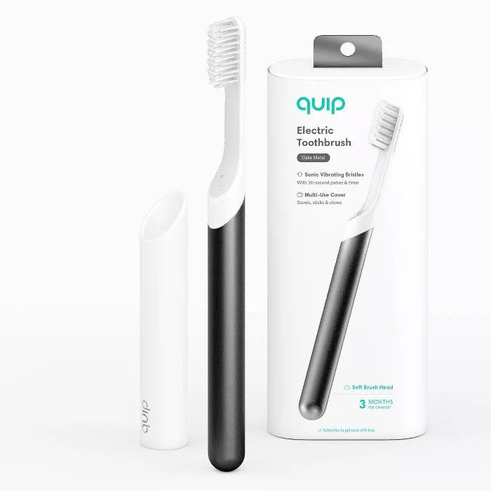 quip Metal Electric Toothbrush Starter Kit - 2-Minute Timer + Travel Case | Target