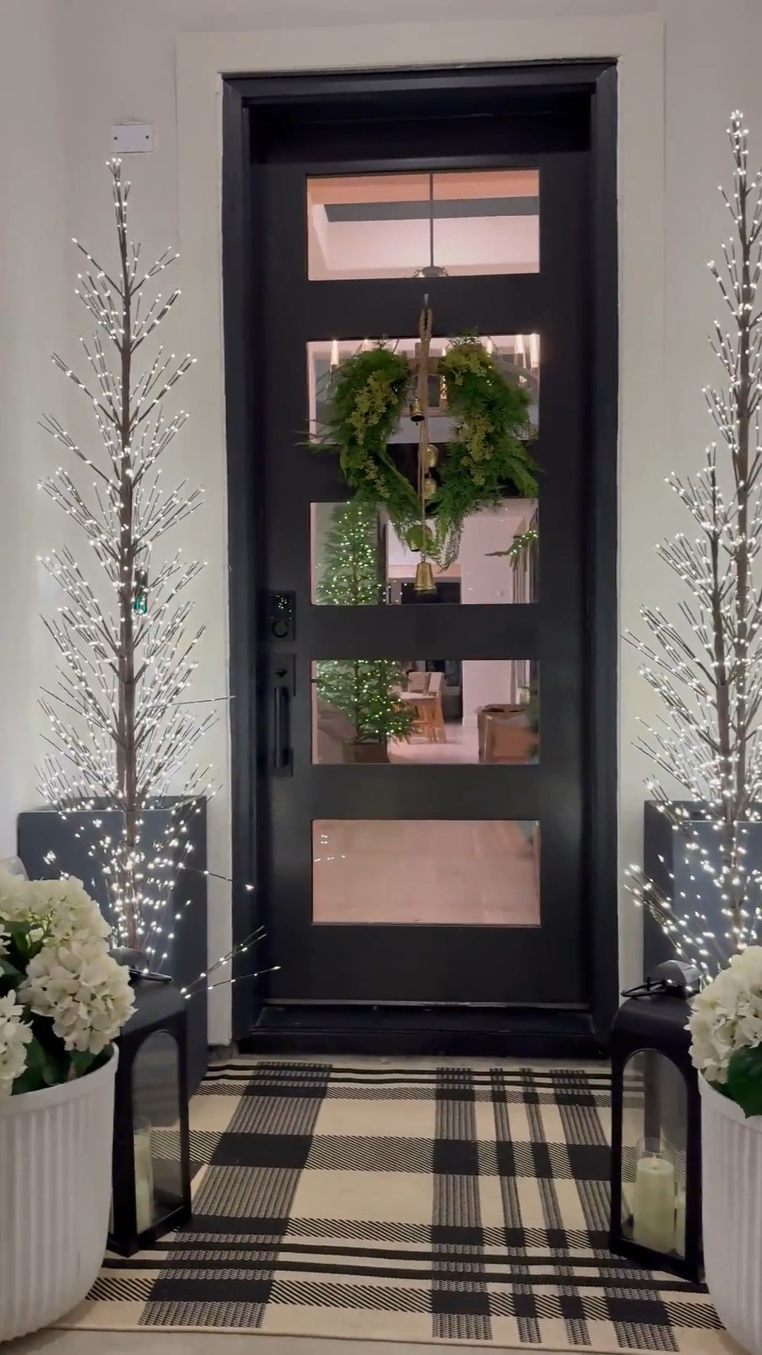 Elevate your holiday decor with these must-have twinkle lights! Perfect for indoors and outdoors, they add a magical touch to your front door. 

🎄

Curation Details: I used 2 Large & 2 Medium sized twinkle trees on each side. They come in L,M,& S!  

Rug is a 4' x 5'7"
and is washable and comes in multiple sizes as well ….🤎

Black planters come in 3 sizes… I used the  27.6Inch size. 🤎 White planters also come in multiple sizes. This curation has the Large size!

I used the S,M, & L Lanterns sizes on each of the sides and placed battery powered candles in them. 

Scroll down to shop!

#LTKSaleAlert #LTKHome #LTKHoliday
