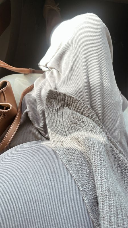 Maternity/bump-friendly style to take into fall 〰️ midi dress + cashmere sweater. 🤎

#LTKstyletip #LTKSeasonal #LTKunder50