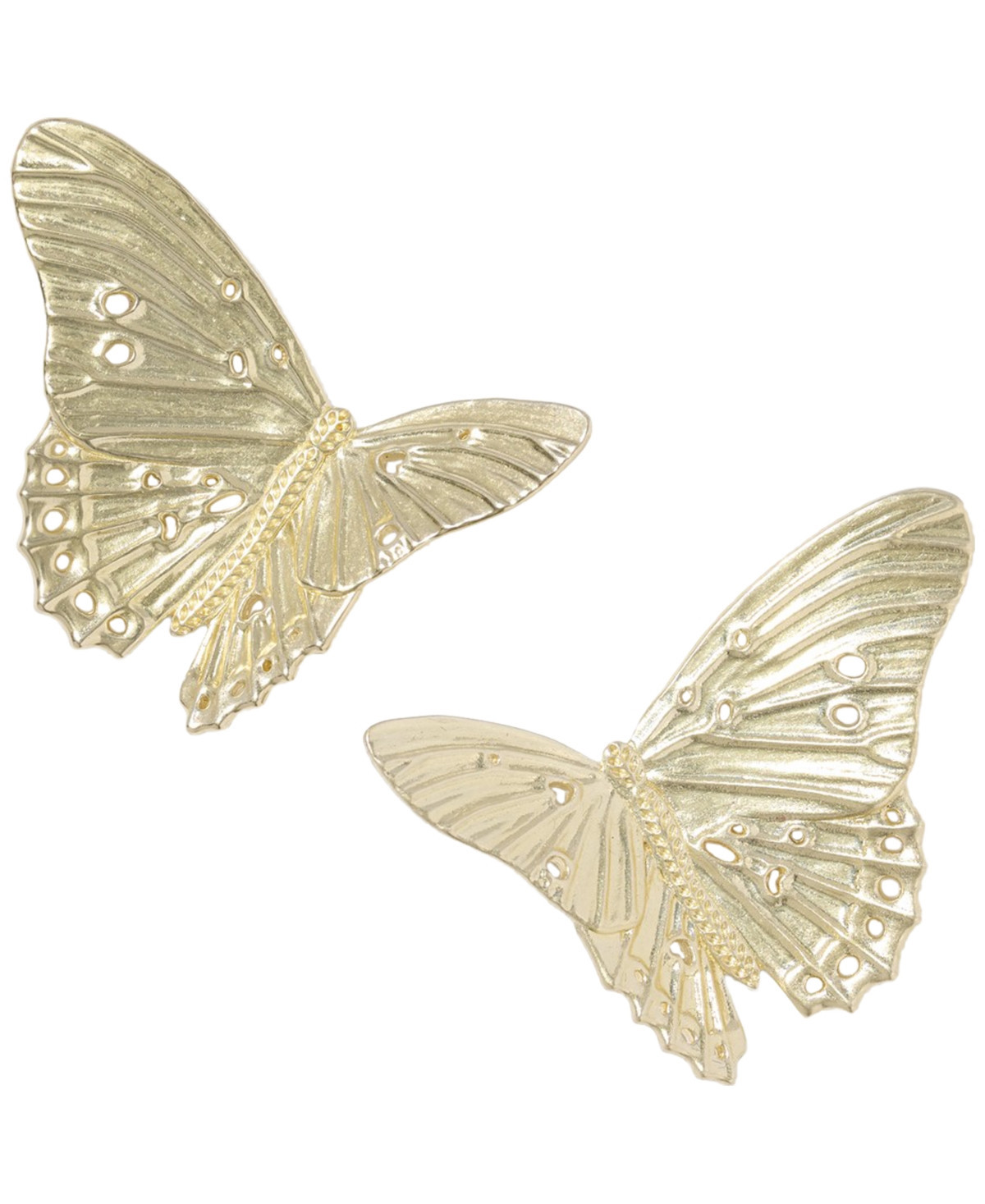 Kendra Scott Cailey 14k Gold Over Brass Butterfly Statement Stud Earrings - Gold | Macy's