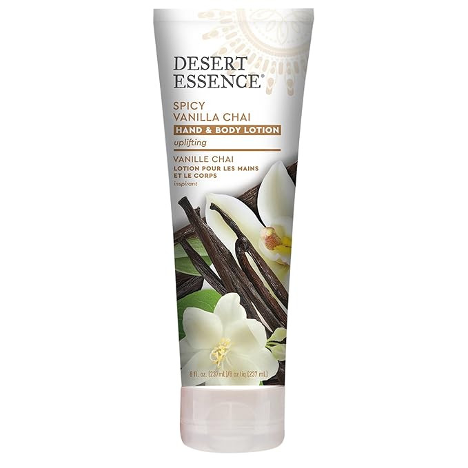 Desert Essence Spicy Vanilla Chai Hand & Body Lotion, Uplifting, Smoothes & Softens Skin, No Grea... | Amazon (US)