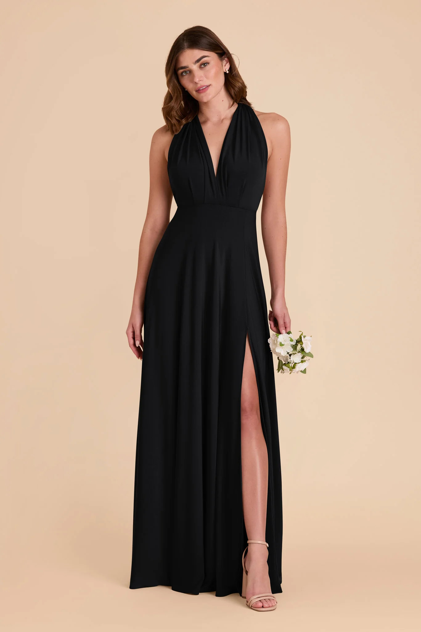 Willow Convertible Dress Luxe Knit in Black | Birdy Grey | Birdy Grey