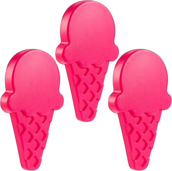 Ice Cream Reusable Hard Ice Pack- Set of 3- Fits Easily Inside Kids Lunch Box, Bento, Insulated C... | Amazon (US)