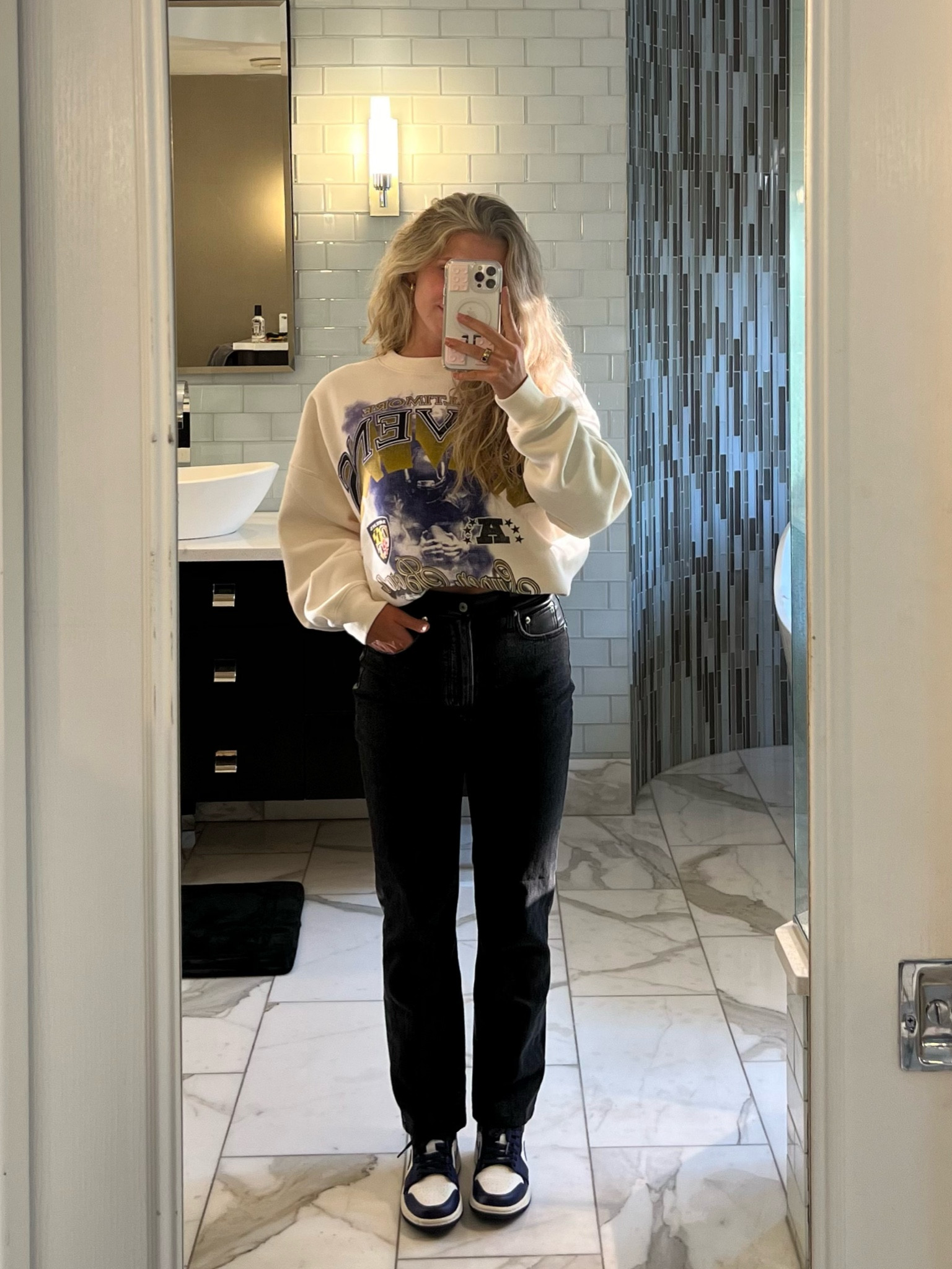 Baltimore Ravens Game Day outfit 💜🏈

@abercrombie NFL collection is 20% off with an additional 15% off with code KICKOFF

#AbercrombiePartner #ad #sponsored 

#LTKActive #LTKStyleTip #LTKSaleAlert