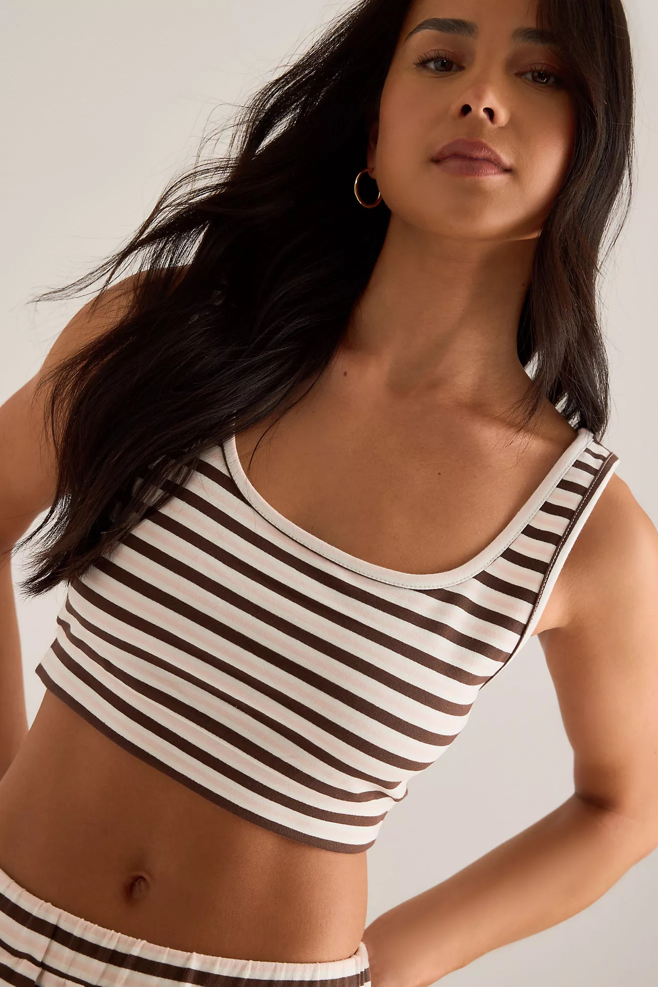 4th & Reckless Liorra Stripe Crop Top | Anthropologie (UK)