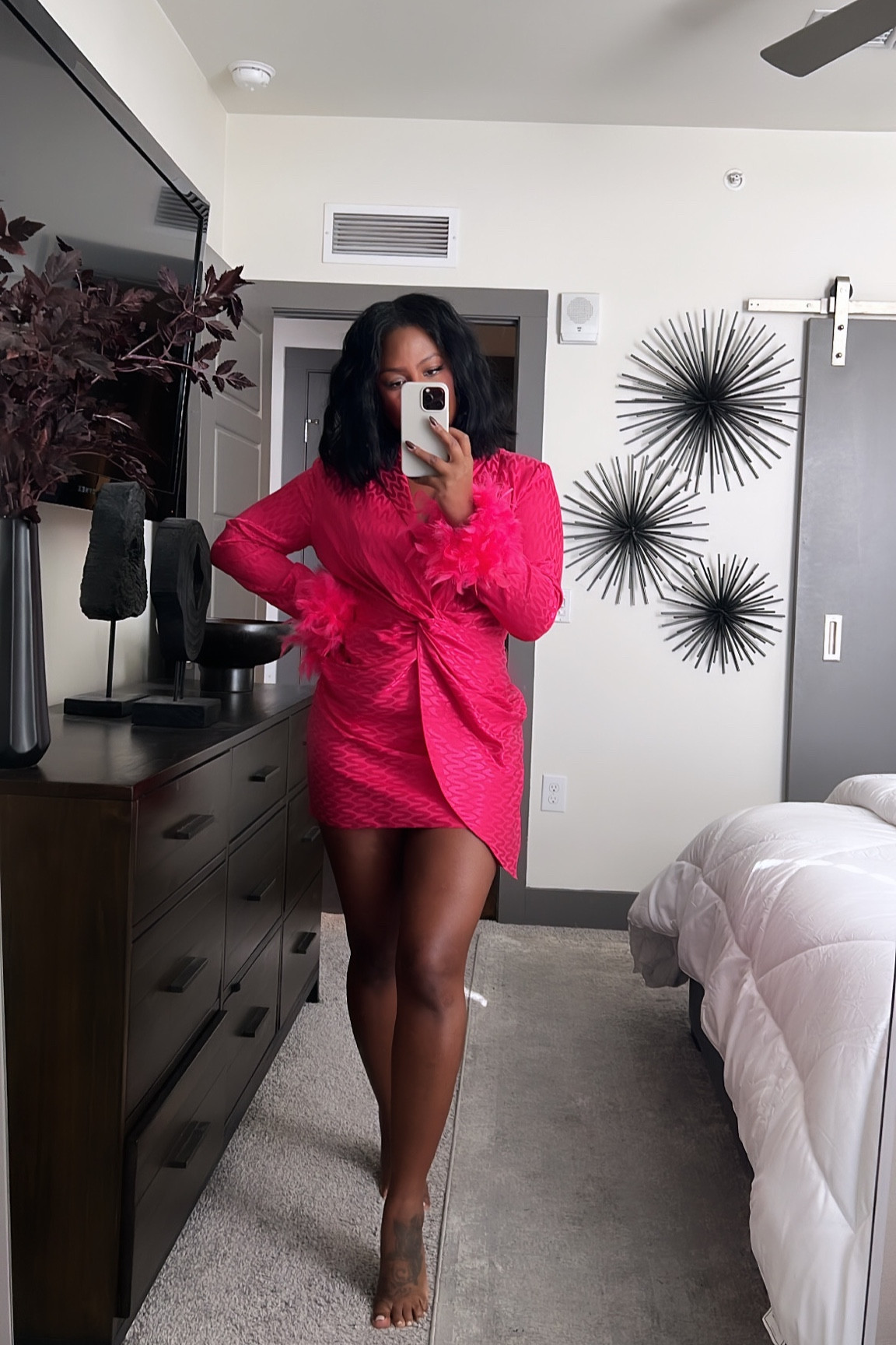 feather satin holiday dress

#LTKHoliday 

#LTKSeasonal #LTKstyletip