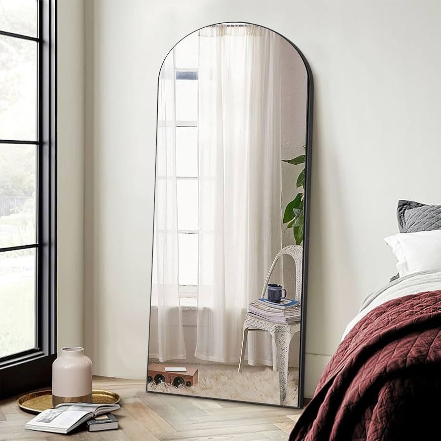 Amazon.com: NeuType 71"x28" Arched Full Length Mirror Large Arched Mirror Floor Mirror with Stand... | Amazon (US)