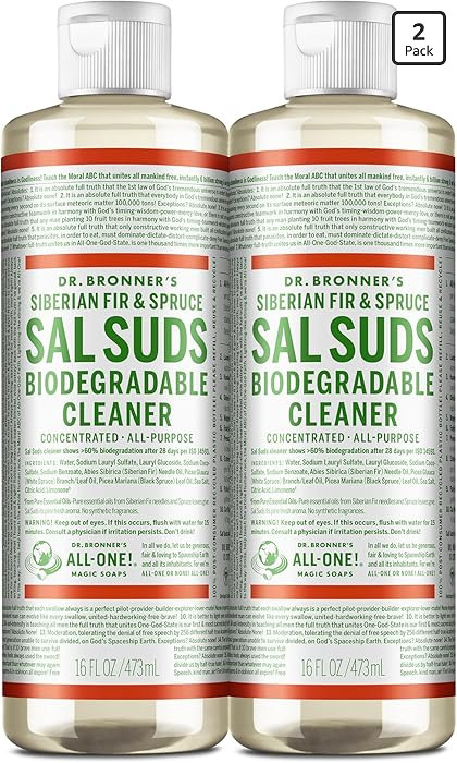 Dr. Bronner's Sal Suds Biodegradable Cleaner (16 Ounce, 2-Pack) – All Purpose Pine Mop Detergen... | Amazon (US)