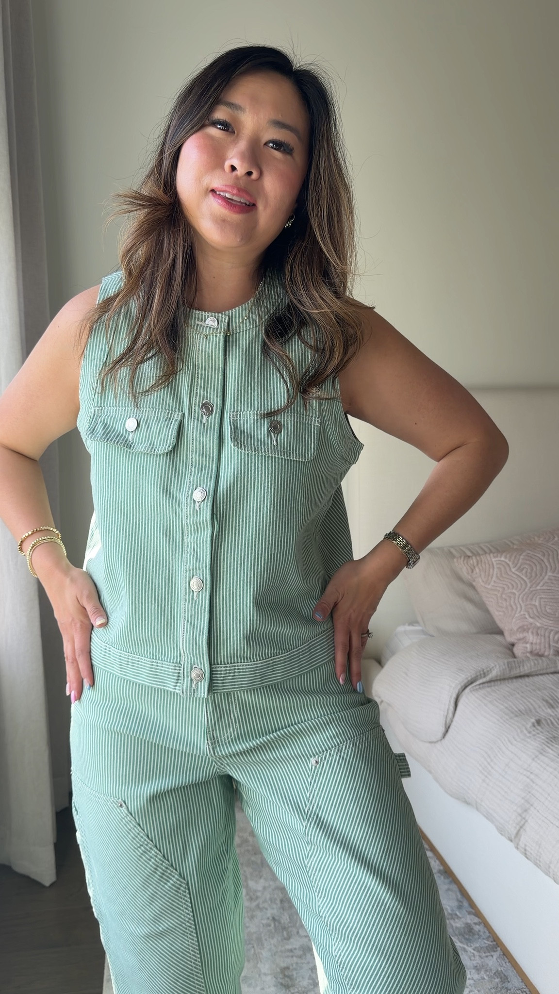 Walmart New Arrivals
Striped Denim Tank: Medium
Striped Pants: 8