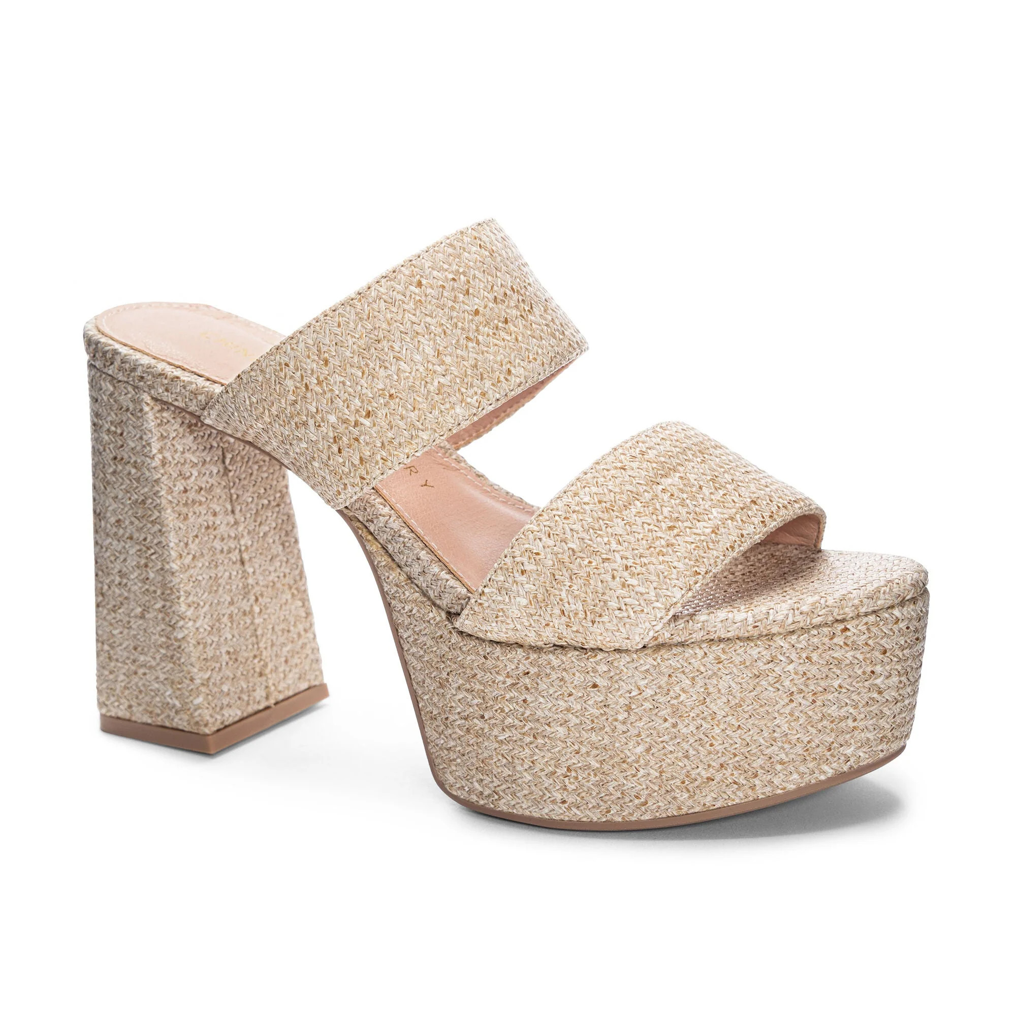 Nice Raffia Platform Sandal | Love story boutique