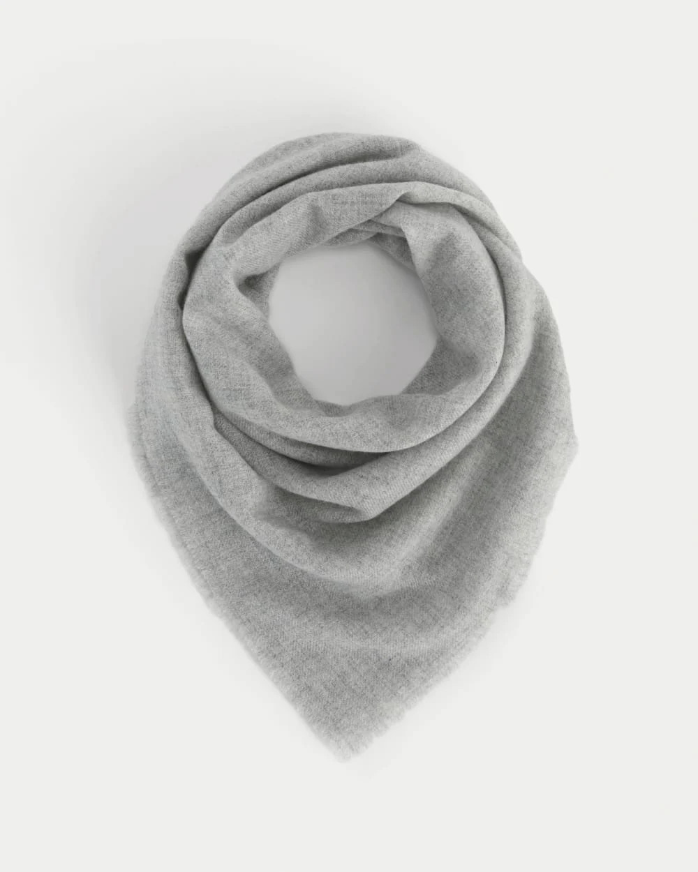 The Feather Cashmere Bandana | Heathered Grey | Everlane