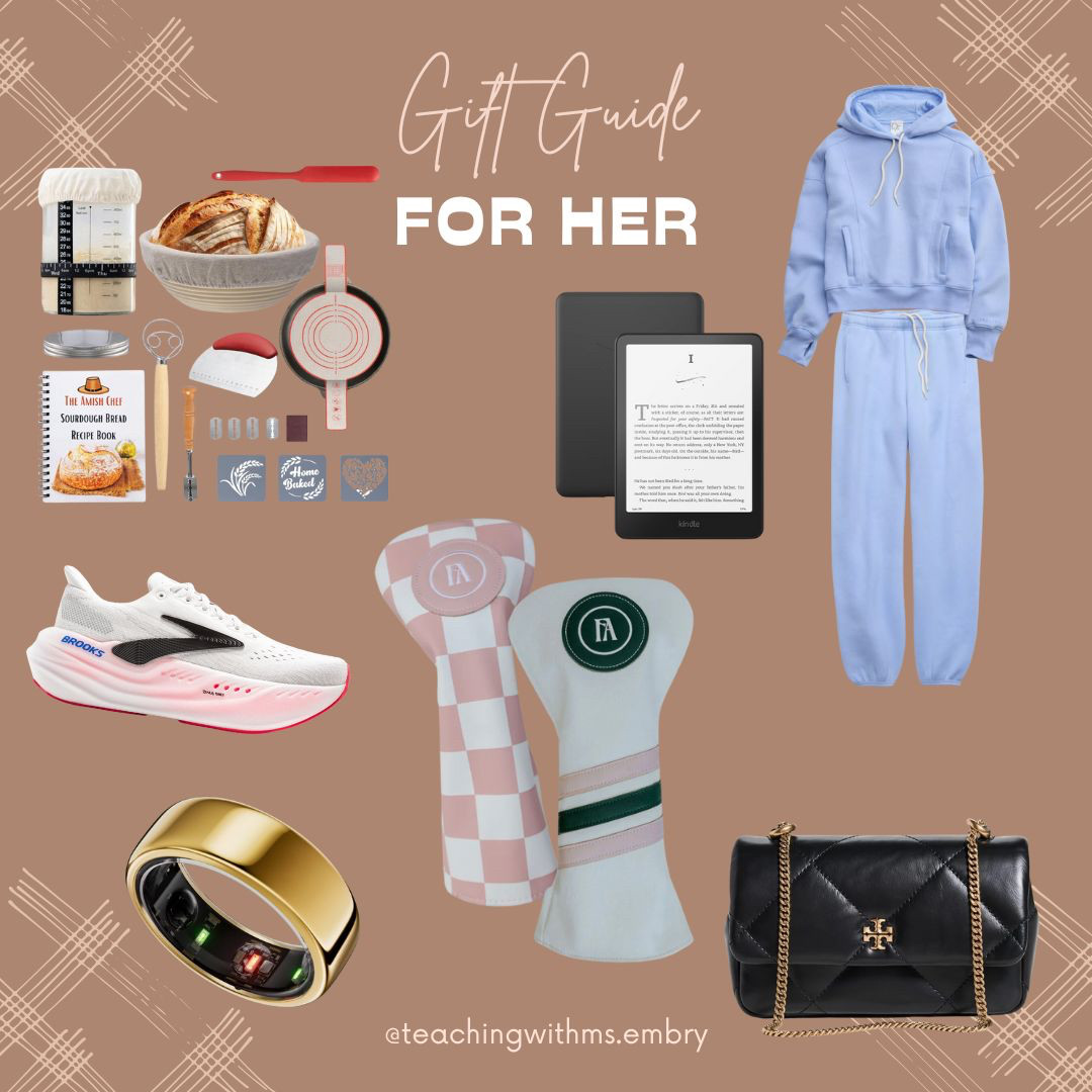 Christmas gift guide for her! The one who loves baking, golf, fitness, and reading edition! 

 

#LTKGiftGuide #LTKHoliday #LTKActive
