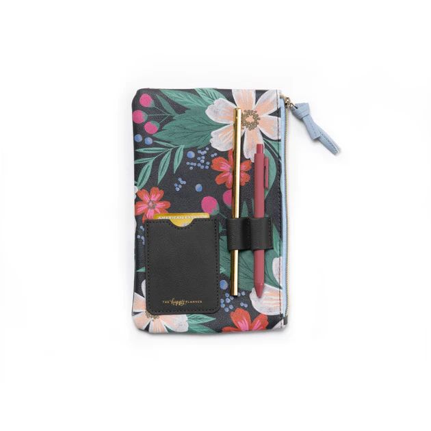 Floral Classic Banded Pouch With Pen Loop | The Happy Planner
