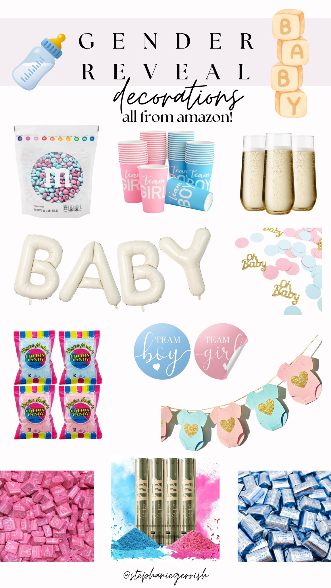 Gender Reveal Decorations! All from Amazon! 🩷🍼💙🎀🩵

#LTKhome #LTKparties #LTKbaby