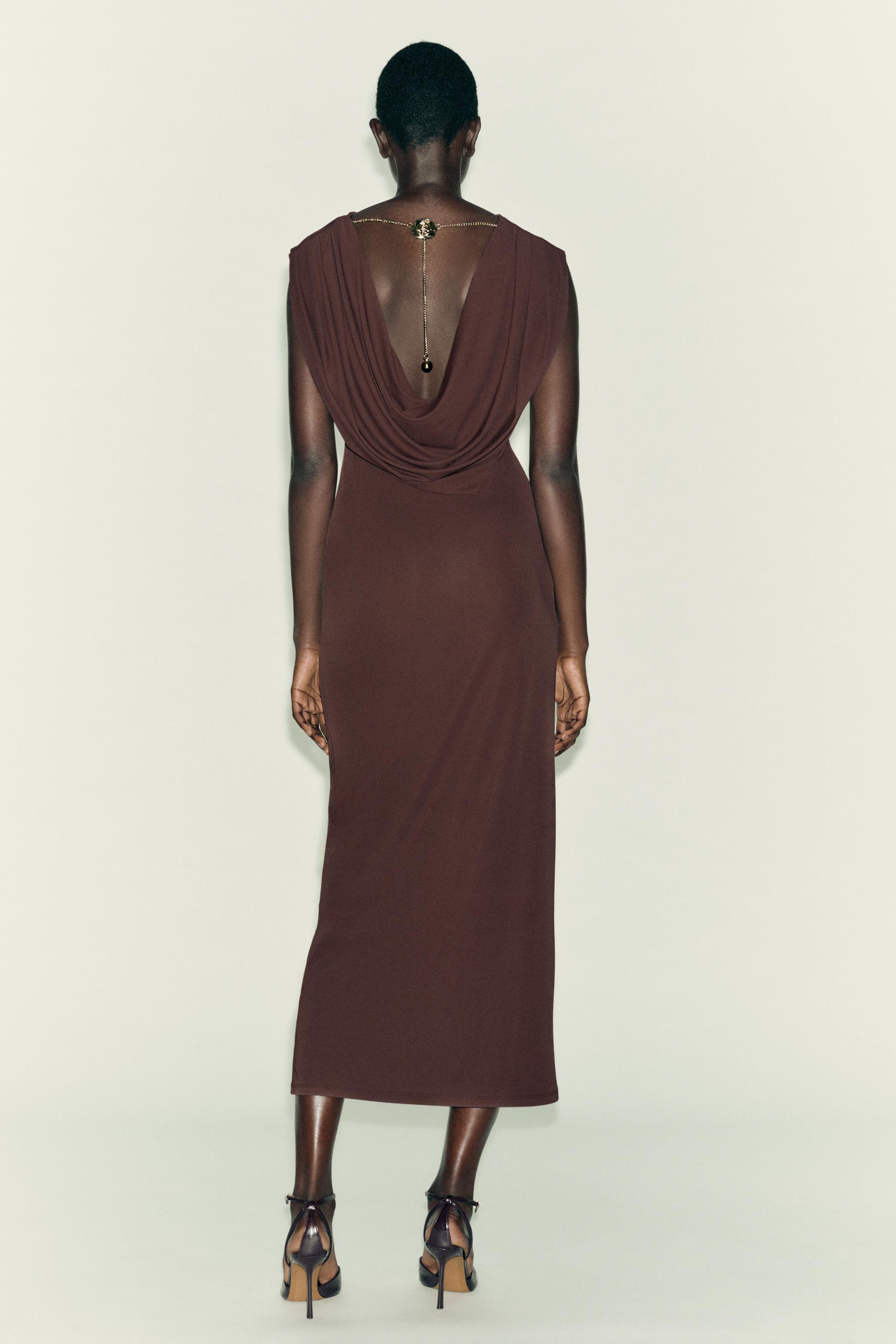 CHAIN OPEN BACK DRESS | Zara US