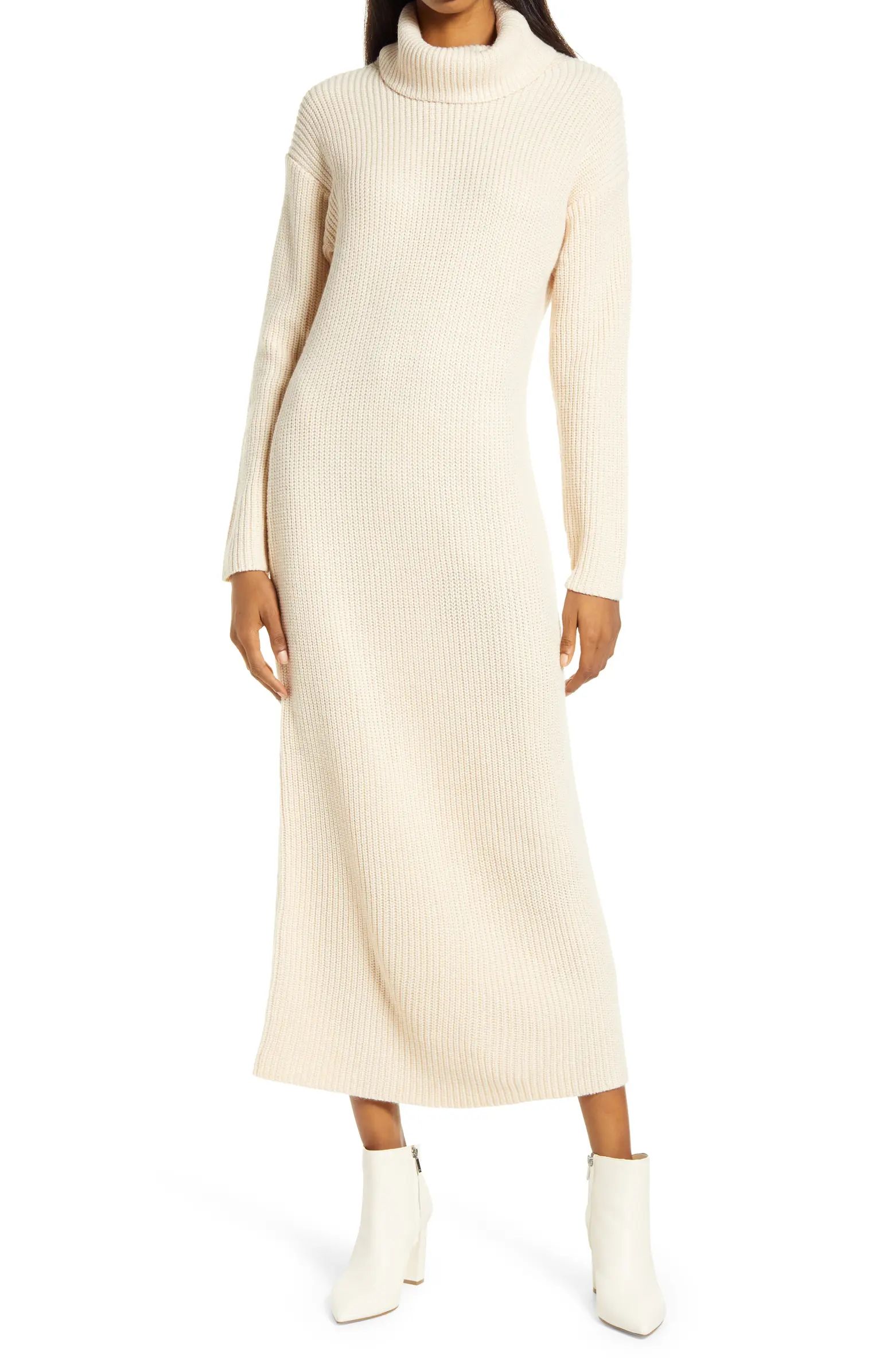 Long Sleeve Turtleneck Sweater Dress | Nordstrom