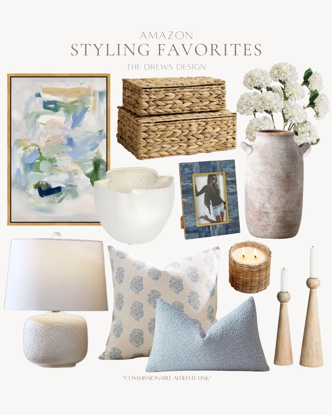 Amazon styling favorites include vase, faux flowers, decorative boxes, frame, planter, wall art, table lamps, decorative pillows, candlestick holders,  candle.

Home decor, coastal home, spring decor, looks for lesss includes

#LTKvlog #LTKSeasonal #LTKHome