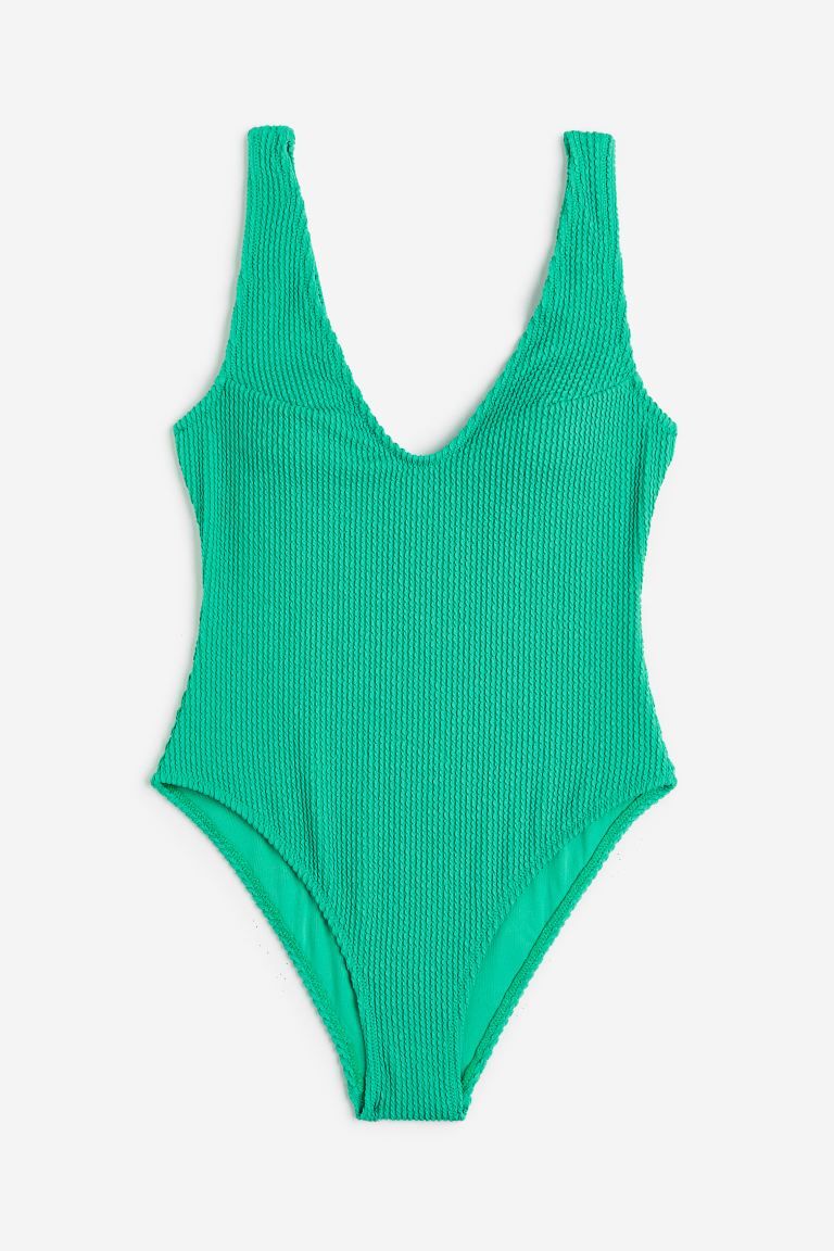 High Leg Swimsuit - Light yellow - Ladies | H&M US | H&M (US)