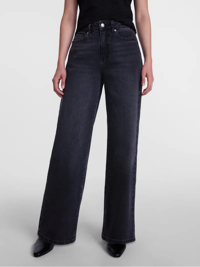 Scenario Women's Wide Leg Jeans, Sizes 0-20 | Walmart (US)