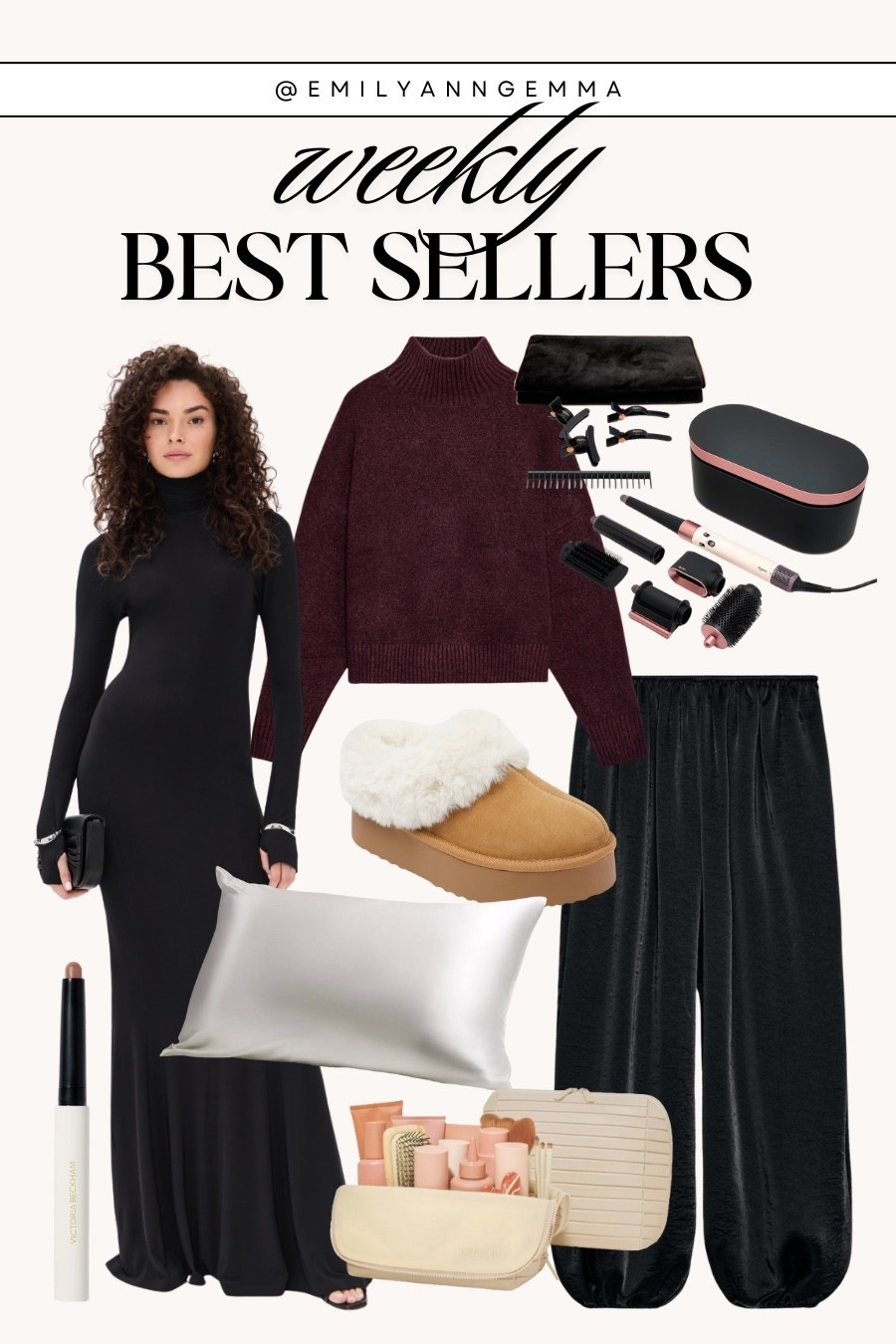 Weekly best sellers!

Holiday dress, satin pants, Zara sweater, Dyson Airwrap, Target slippers and more of your favorites 🖤🫶 

 #LTKFindsUnder100 #LTKHoliday #LTKBeauty
