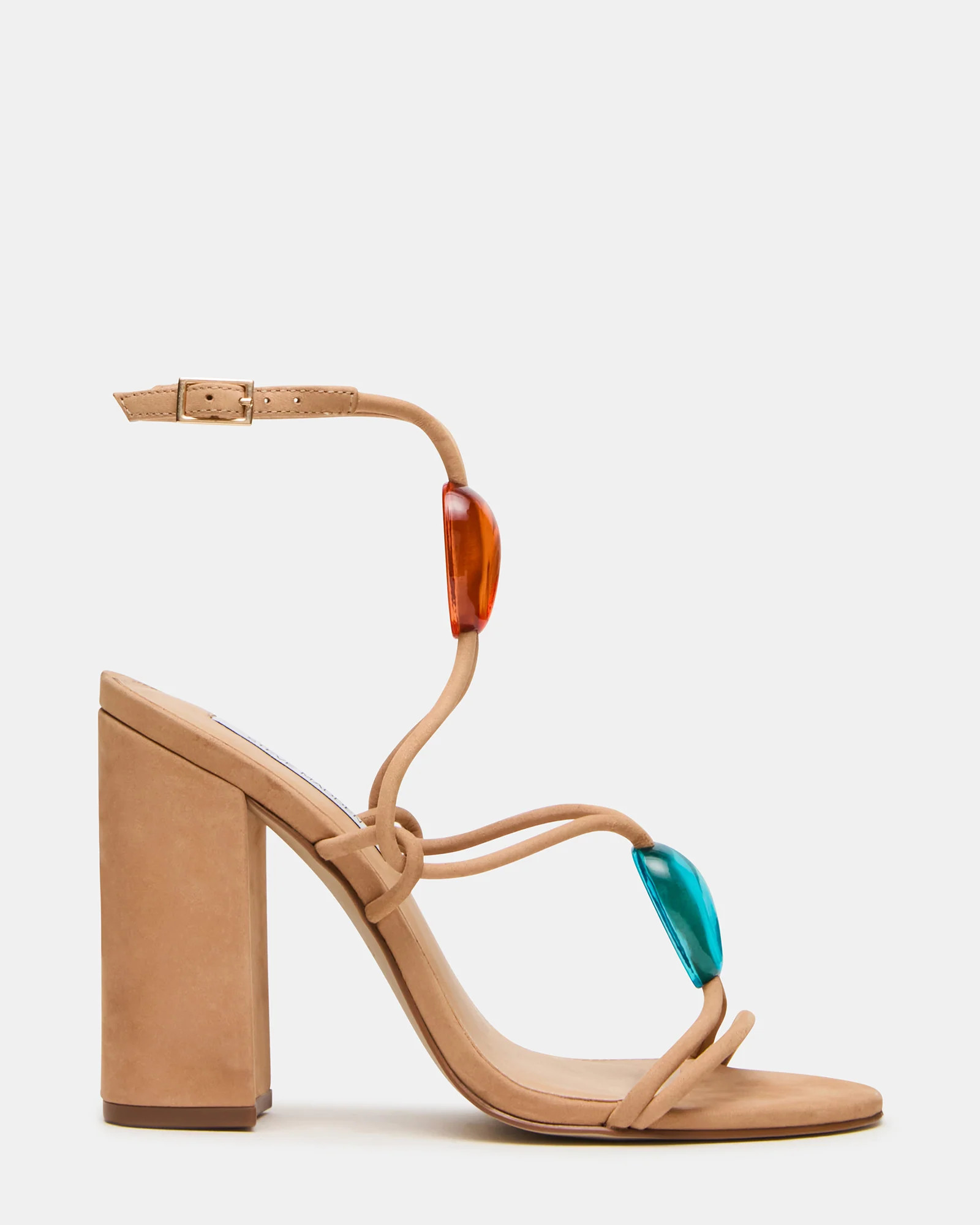 CATO Tan Multi Strappy Ornament Women's Block Heel | Steve Madden (US)