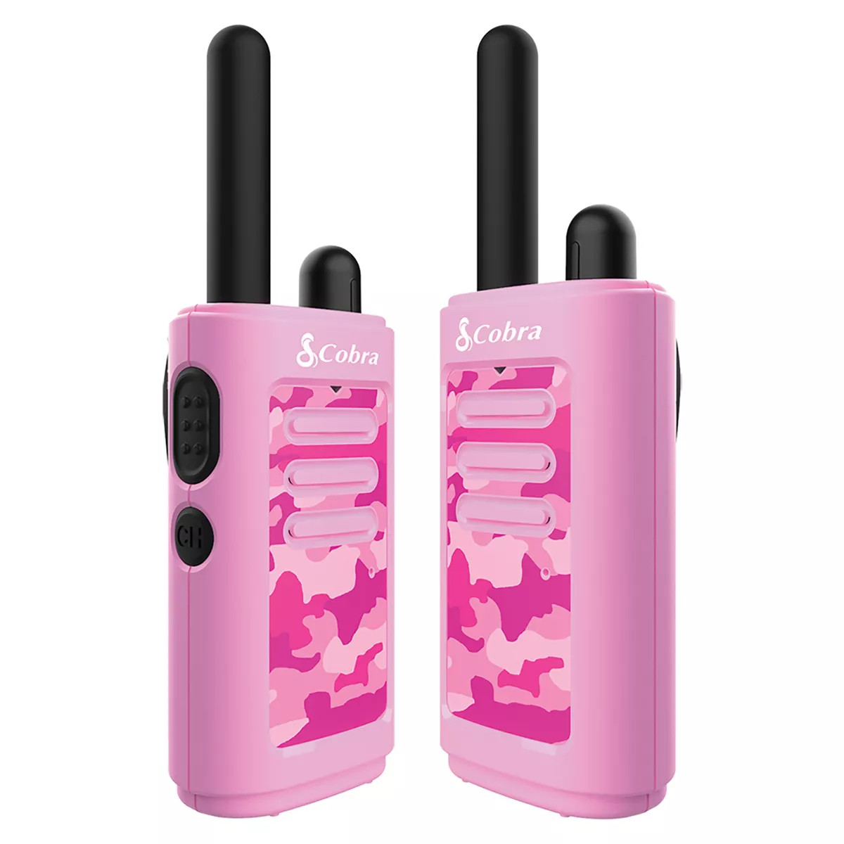 Cobra HE150 B - Kid Friendly Walkie Talkies - 16-Mile Range Two-Way Radio Set, 2-Pack - Pink | Target