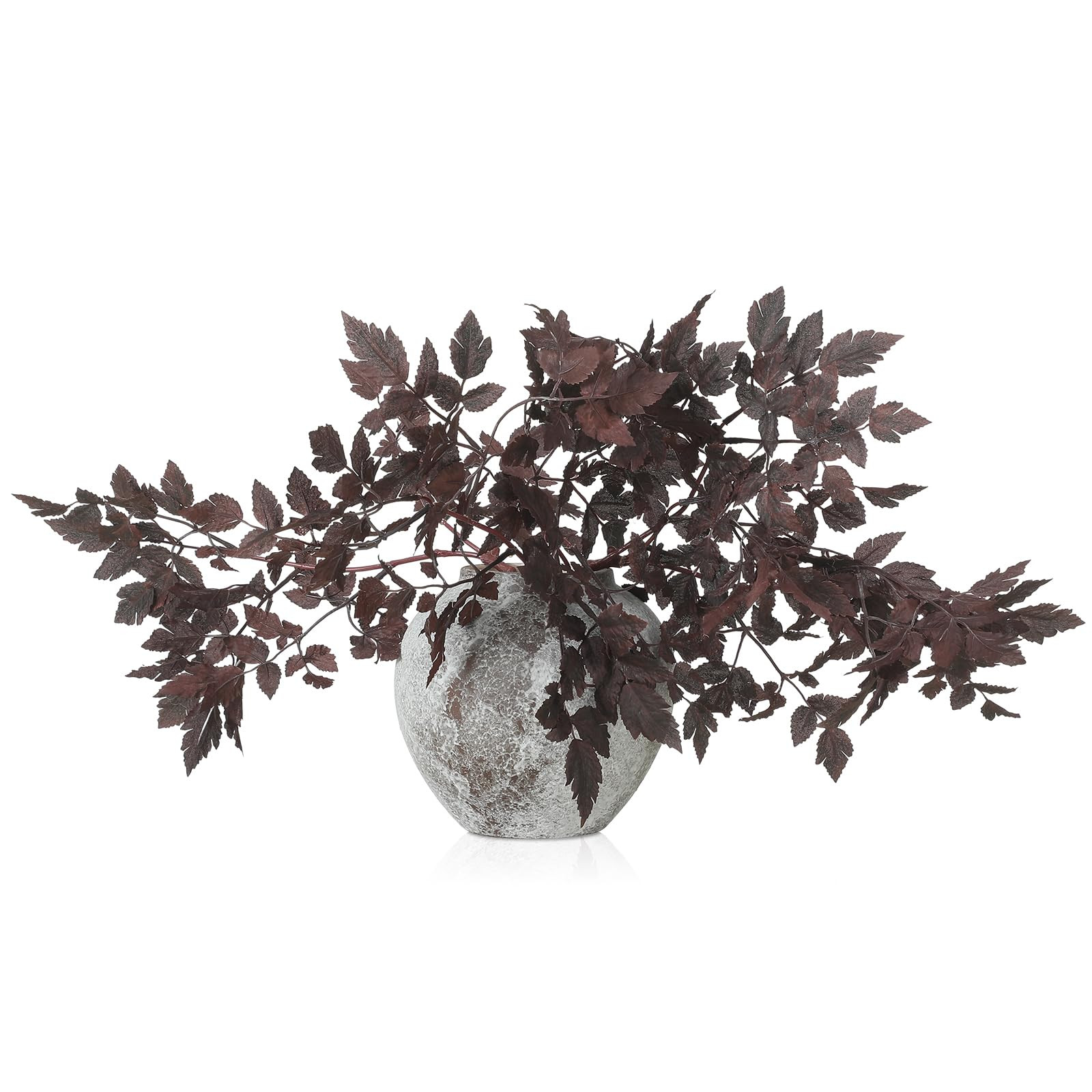 Lyrow 3 Pack Artificial Cimicifuga Plant Leaf Spray Faux Plum Cimicifuga Ramosa Leaf Branch Faux ... | Amazon (US)