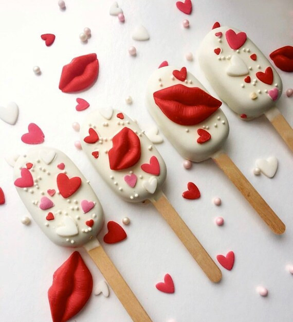 12 Pcs dozen Cakesicles Popsicles Cake Pops Lipstick Cake | Etsy | Etsy (US)