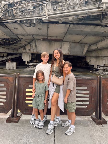 Olive and tan Disney family outfit!! Traveler dress is currently 20% off with code: AFLTK 

#LTKSpringSale