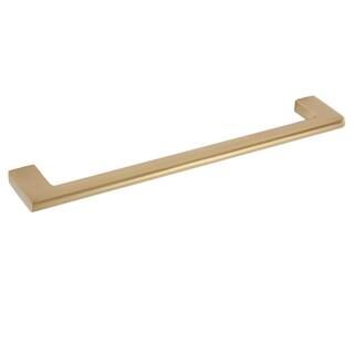 Sumner Street Home Hardware Vail 8 in. Satin Brass Drawer Pull-RL062593 - The Home Depot | The Home Depot