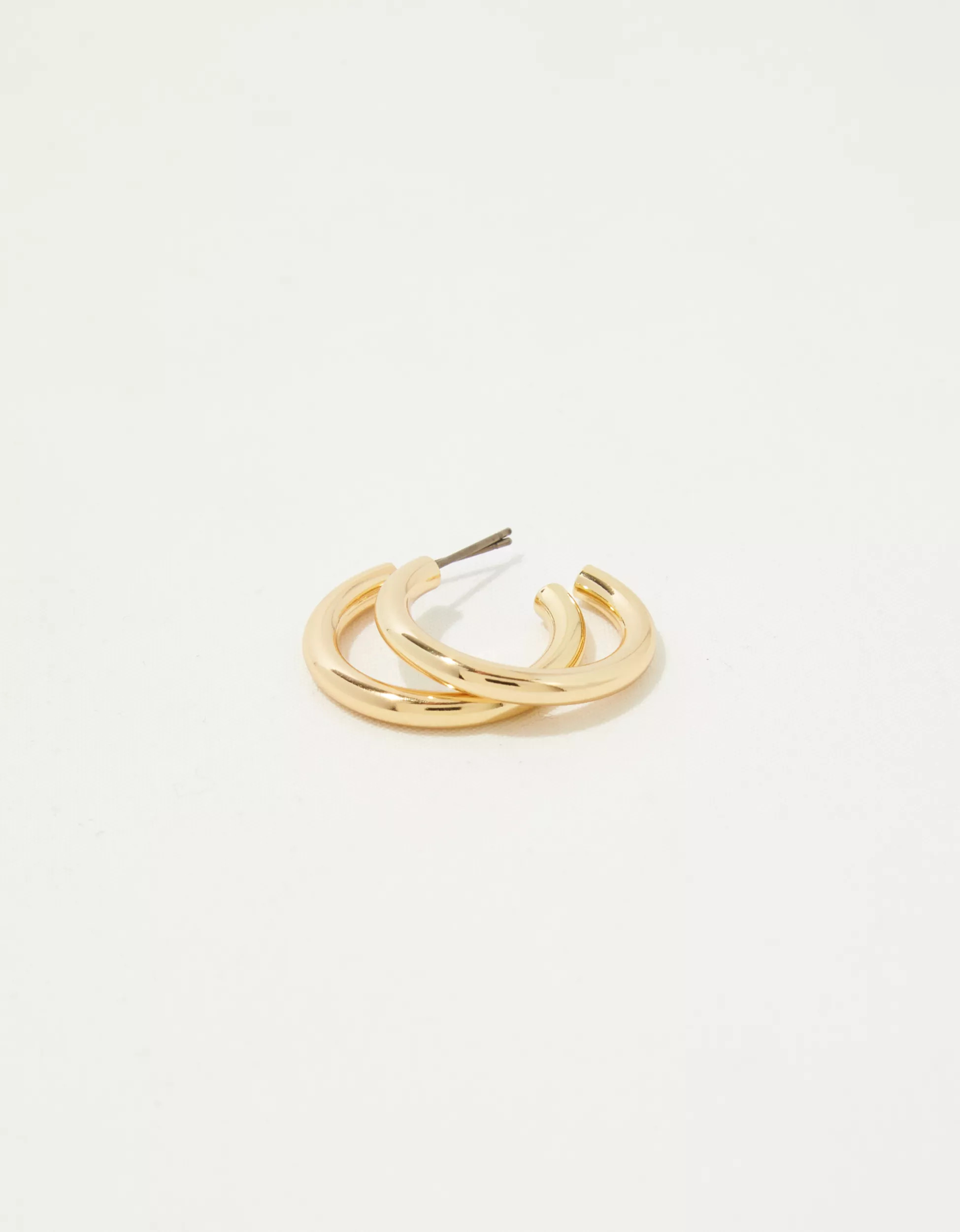 Aerie Gold Hoop Earrings | Aerie