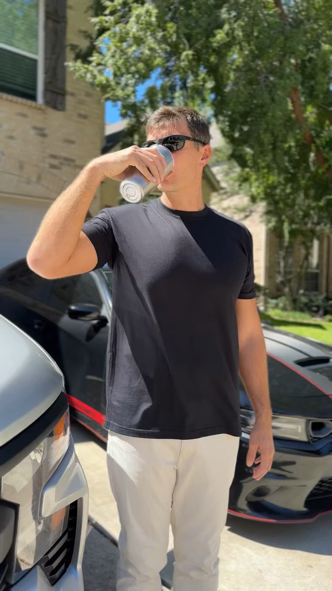 My husband is Big&Tall 6’5”, but some clothes in regular sizes fit well! Like this black shirt, size XL.

Shoes size is 14.

#LTKVideo #LTKMens