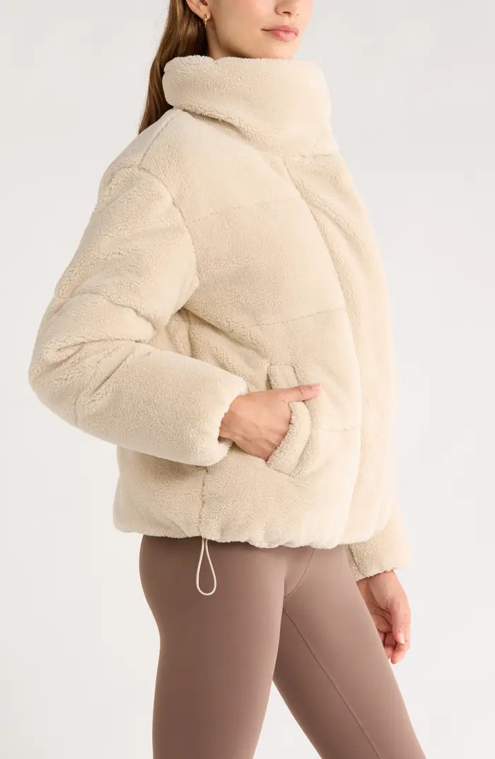 Faux Shearling Puffer Jacket | Nordstrom
