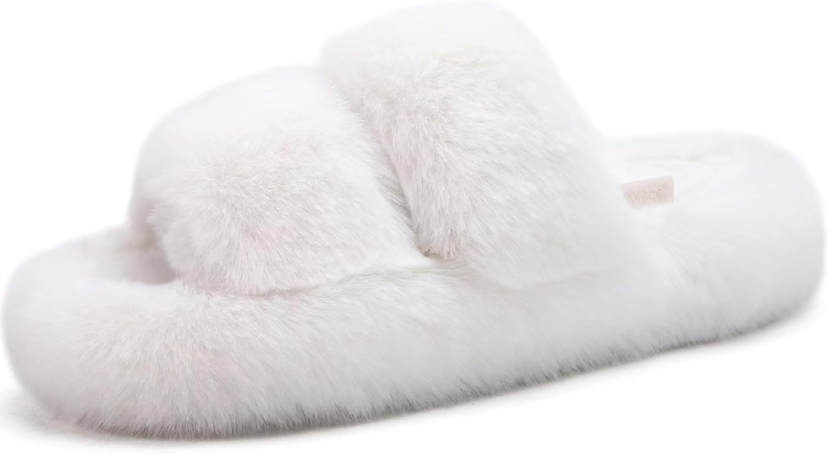 COFACE Womens House Slippers Woman Fuzzy Fluff Indoor Slipper Ladies Furry Fur Bedroom Slip On Sl... | Amazon (US)