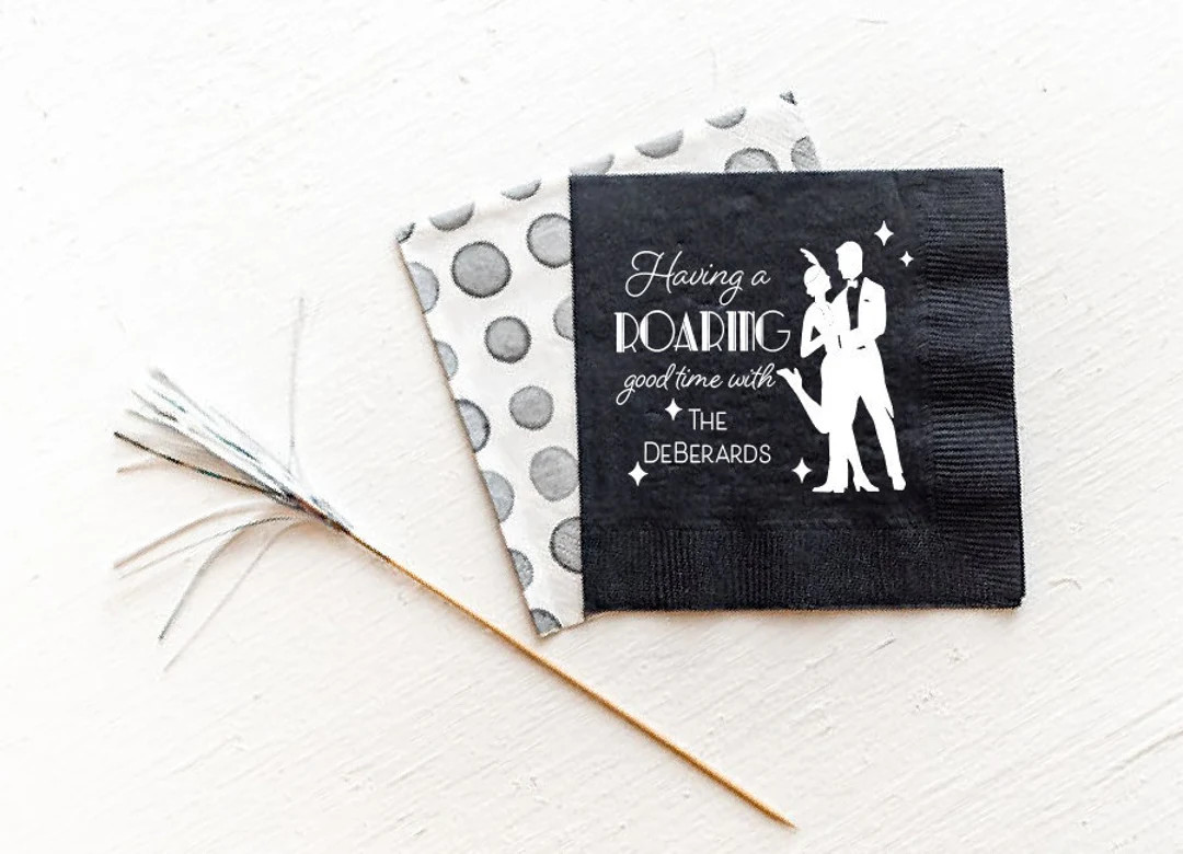 Roaring 20s Party New Years Eve Napkins New Years Eve Party - Etsy | Etsy (US)