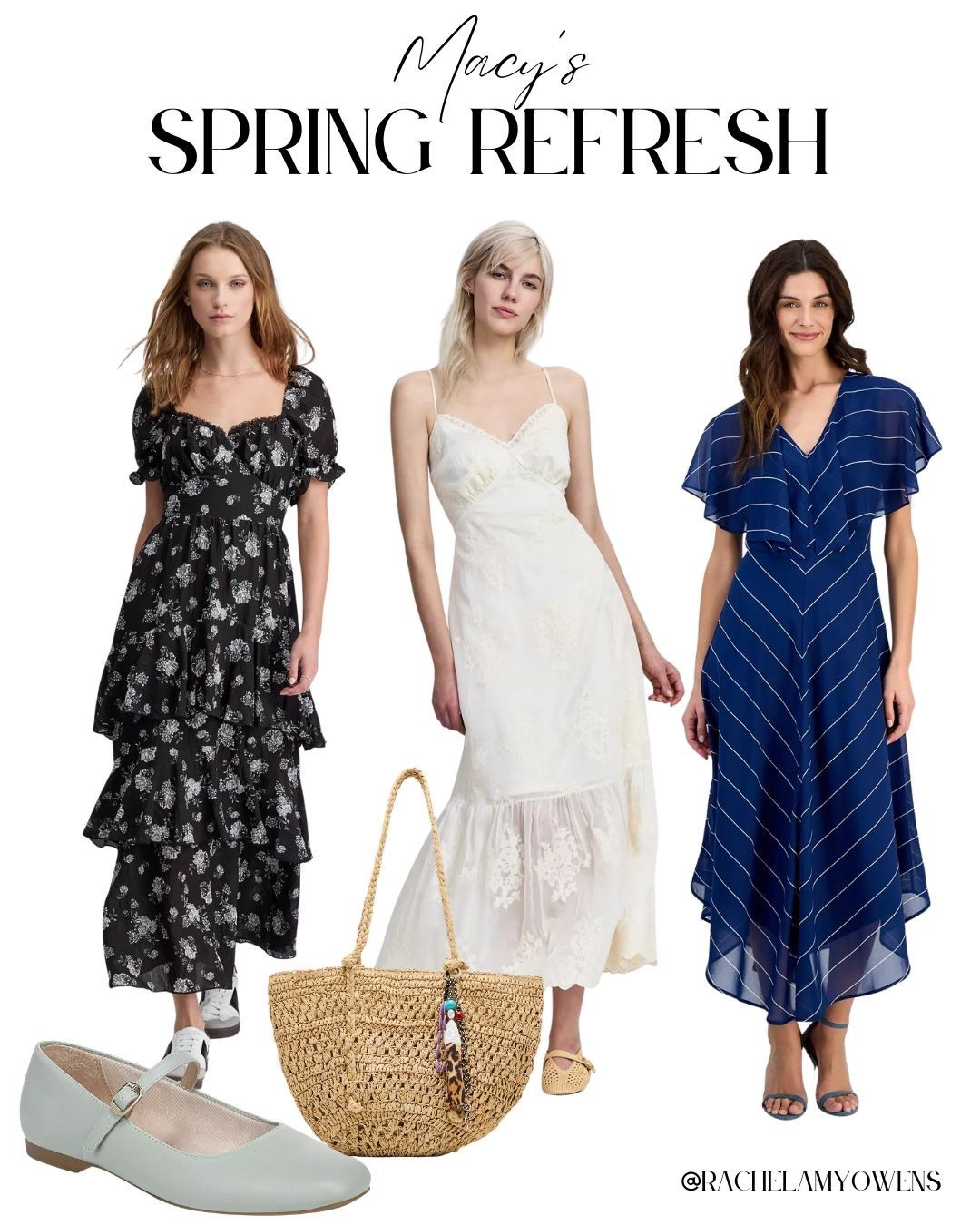 Ready for a Macy’s spring refresh? 🌸

These breezy midi dresses and woven accessories are perfect for the warmer days ahead. I am obsessed with these feminine silhouettes and soft lace details! ✨

Whether you're heading to a garden party or a seaside brunch, these looks are total classics. Pair them with a cute Mary Jane or a straw tote to complete the vibe! 🧺

#MacysStyle #SpringFashion #FloralDress #SpringOOTD #MidiDress #SpringVibes #LTKstyletip

#LTKootd #LTKSeasonal
