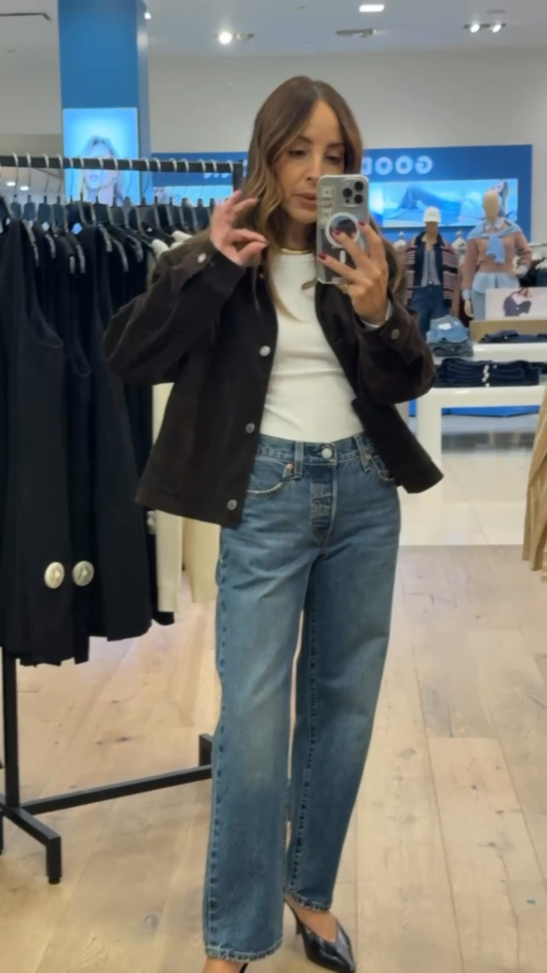 Y’all these jeans are insane. Zero alterations and they fit like a glove 😍 Linked the exact pair below

Wearing a size 24/27 in the jeans and I have the washes “by your side & sweetest taboo”

#LTKNYFW #LTKootd #LTKSeasonal